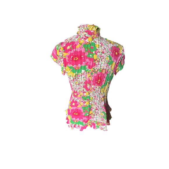 Notations Y2K Sheer Ruffle Blouse | Short Sleeve - Picture 5 of 8